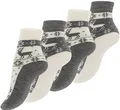 Produktbild: 4 Paar Damen Thermo-Socken mit Innenfrottee, Winter Socken im Noweger Design, grau