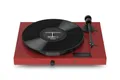 Produktbild: Pro-Ject Juke Box E1, Audiophiles “All-in-one Plug & Play“ Plattenspielersystem mit BT, Line-Eingang und Endverstärker (Rot)