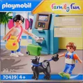 Produktbild: PLAYMOBIL 70439 Geldautomat Urlauber Hund Leine Geld Schlüssel Tasche Koffer NEU