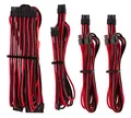 Produktbild: Corsair Premium Sleeved Netzteil Starter-Kabel-Set Typ4 (Generation 4-Serie) Rot/Schwarz