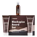 Produktbild: ManCave Blackspice Bartpflege Set für Männer - Geschenkset Männer mit 3 Bartpflege Produkten für einen Dickeren, Gepflegten Bart, Vegan, Tuben aus Recycling-Kunststoff, Hergestellt in GB