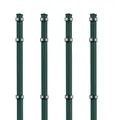 Produktbild: 4x Eckpfosten, 40x40x2000 mm, grün, Doppelstabmatten Zaunpfosten Stabmattenzaun
