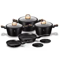 Produktbild: 5999056781788 COOKWARE SET GRANITE 10 elem. BERLINGER HAUS BLACK ROSE BH-1