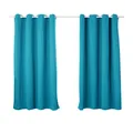 Produktbild: WOLTU 2er Set Gardinen mit Ösen, Verdunklungsvorhang für Wohnzimmer Schlafzimmer, Blickdicht, gegen Kälte und Hitze, 250g/m² Dicke, Türkis