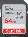 Produktbild: SanDisk Ultra SDXC UHS-I Speicherkarte 64 GB SDSDUNB-064G-GN6IN
