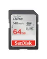 Produktbild: SanDisk Ultra SDXC Card, SD Card, Memory Card, 140 MB/s Read, SDSDUNB-064G-GN6IN