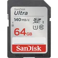 Produktbild: SanDisk Ultra 64 GB SDXC, Speicherkarte schwarz, UHS-I U1, Class 10