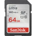 Produktbild: SanDisk Ultra SDXC 64GB UHS-I Speicherkarte bis 140MB/s