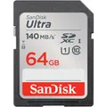 Produktbild: SanDisk 64GB Ultra SDXC card up to 140 MB/s with A1 App Performance UHS-I Class