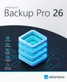 Produktbild: Ashampoo Backup Pro 26 - Backup zur Sicherung und Wiederherstellung von Daten und gesamten Systemen| 1 Gerät | 1 Benutzer | PC Aktivierungscode per Product Key Card