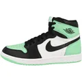 Produktbild: Nike Air Jordan 1 Retro High OG Herren Basketball Trainers DZ5485 Sneakers Schuhe (UK 9.5 US 10.5 EU 44.5, White Black Green Glow 130)
