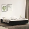 Produktbild: Boxspringbett ohne Matratze Schwarz 200x210 cm Samt