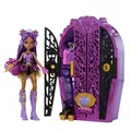Produktbild: Monster High Skulltimate Secrets Puppen- und Accessoire-Set, Monster Mysteries Clawdeen Wolf mit Kleiderschrank und mehr als 19 Überraschungen inklusive Kleidung, HXH85