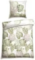 Produktbild: Schiesser Bettwäsche Bretta aus weicher Baumwolle mit filigranem Palmwedel-Muster, Renforcé, 2 teilig, Made in Green