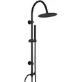 Produktbild: JOHO Regendusche Duschsystem ohne Armatur, Edelstahl Duschset mit Rund Kopfbrause D20cm, Vintage U-förmige Duschstange Schwarz