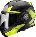 Produktbild: LS2 FF901 Advant X Oblivion Matt Black Hi Vis Yellow ECE2206 Gr. XL Klapphelm
