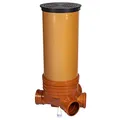 Produktbild: KG Schacht Revisionsschacht Abwasserschacht DN400 / DN160 - Komplett SET - Schachtboden + Rohr + Deckel + Gleitmittel