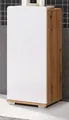 Produktbild: Bad Unterschrank Ciara Eiche Melamin/Weiß Hochglanz Tiefzieh 37 x 82 x 31 cm