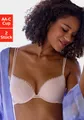 Produktbild: petite fleur Push-up-BH (Packung, 2-tlg., 2 Stück) aus süßem Herzchen-Mesh mit edlen Spaghettiträgern, sexy Dessous