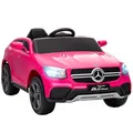 Produktbild: AIYAPLAY Kinder Elektroauto 12V Mercedes-Benz Concept GLC Coupe Kinderauto mit Fernbedienung, 2 Motor, 3 Geschwindigkeiten, Kinderfahrzeug mit Softstart, MP3, USB, LED, Hupe, für 3-6 Jahre, Rosa