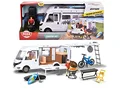 Produktbild: Dickie Toys Spielzeug Wohnmobil (30 cm) - Aufklappbarer Hymer Camping Van mit Figur, Grill und Zubehör - Wohnwagen Spielzeug als Camper Geschenke für Kinder ab 3 Jahren - 203837021