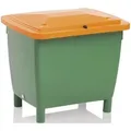 Produktbild: Craemer - Streugutbehälter L790xB605xH775 mm 210 l hd-pe grün/orange ohne Entnahmerutsche