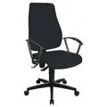Produktbild: Bürodrehstuhl m.Permanentkontakt schwarz 420 - 550mm o.Lehnen Trgf.110kg TOPSTAR