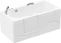 Produktbild: HOME DELUXE - Seniorenbadewanne inkl. Whirlpool- VITAL M Links - Maße: 153 x 76 x 64cm - inkl. komplettem Zubehör I Badewanne mit Tür, Senioren Badewanne mit Einstieg