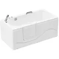 Produktbild: Home Deluxe Seniorenbadewanne, Weiß, Kunststoff, 153x64x76 cm, Badezimmer, Baden & Duschen, Badewannen
