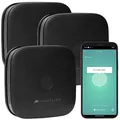 Produktbild: VisorTech 3er-Set kompakte WLAN-Design-Rauchwarnmelder mit weltweiter App, schw.