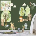 Produktbild: XXL Wandtattoo Woodland Set verschiedene Motive| Kinderzimmer Aufkleber bunt Wanddeko Kindergarten Waldtiere Wald Baum