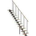 Produktbild: Dolle Mittelholmtreppe Boston Gerade Eiche Metall Anthrazit FSC®