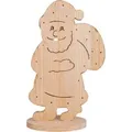 Produktbild: Näve Outdoor LED Weihnachtsdeko Holz Santa 80 cm