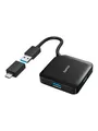 Produktbild: Hama - hub - 4 ports USB-Hubs - USB 3.1 - 4 - Schwarz