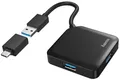 Produktbild: Hama USB-Hub 200116 USB-3.2 Gen1 Hub 4 Ports inkl.USB-C Adapter