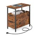 Produktbild: VASAGLE Beistelltisch rechteckig Spanplatte braun 35,0 x 60,0 x 61,0 cm, 1 St.