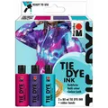 Produktbild: MARABU Tie Dye Ink TREND Set Batik Farbe 3x 80ml für Tshirt Hosen Kissenbezüge