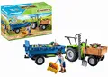 Produktbild: PLAYMOBIL Country 71249 Traktor mit Hänger inkl. Transportboxen, Grüner Trecker für den Bio-Bauernhof, Nachhaltiges Spielzeug für Kinder ab 4 Jahren