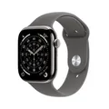 Produktbild: Apple Watch Series 11 GPS + Cellular 42mm Natur Titanium Case mit Steingrau Spor... MF8M4ZR/A