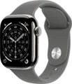 Produktbild: Apple Watch Series 11 GPS + Cellular 42 mm Titangehäuse Sport Band Steingrau S/M