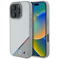 Produktbild: BMW M Carbon Tricolor Line Handyhülle kompatibel mit iPhone 16 Pro – Grau