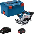 Produktbild: Bosch GKS 18V-57-2 L PROFESSIONAL 16,5 cm Schwarz, Blau, Silber 5000 RPM