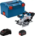 Produktbild: Bosch GKS 18V-57-2 L PROFESSIONAL 16,5 cm Schwarz - Blau - Silber 5000 U/min (06016C1102)