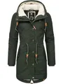 Produktbild: Ragwear Damen langer Mantel warme Winterjacke mit Kapuze YM-Canny Dark Olive22 Gr. 5XL