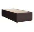 Produktbild: vidaXL Bett Bettgestell ohne Matratze Dunkelbraun 90x190 cm Stoff