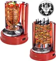 Produktbild: Syntrox Germany Hähnchengriller Aragon Dönergrill 1400W Rotisserie rot