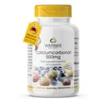 Produktbild: Calcium Tabletten - hochdosiert & vegan - aus Calciumcarbonat - 1200mg Calcium pro Tagesdosis - 100 Kautabletten | Warnke Vitalstoffe - Deutsche Apothekenqualität