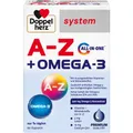 Produktbild: Queisser Pharma GmbH & Co. KG DOPPELHERZ A-Z+Omega-3 all-in-one system Kapseln 60 St 62213