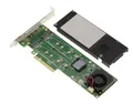 Produktbild: KALEA-INFORMATIQUE PCIe 3.0 x8 Controller-Karte für 2 M.2 NVMe M Key HARWARE Raid 0 1 SSDs mit Marvell 88NR2241B0 Chipsatz.