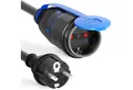Produktbild: HB-DIGITAL hb-digital Strom Verlängerungskabel für Außenbereich H07RN-F IP44 Stromkabel, CEE 7/7 Sicherheitsstecker, CEE 7/3 Sicherheitssteckdose mit Schutzverschluss (1000 cm), für Außenbereich